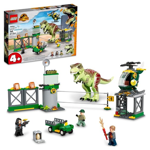 LEGO T-Rex from 76944 Jurassic World T. Rex Dinosaur   Jurassic World T. rex Dinosaur Breakout Toy 76944, Dino Toys for Preschool